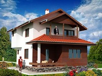 Villa complex near spa resort