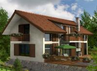 3-bedroom house in modern style