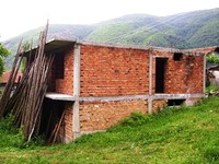 Unfinished House In The Mountain